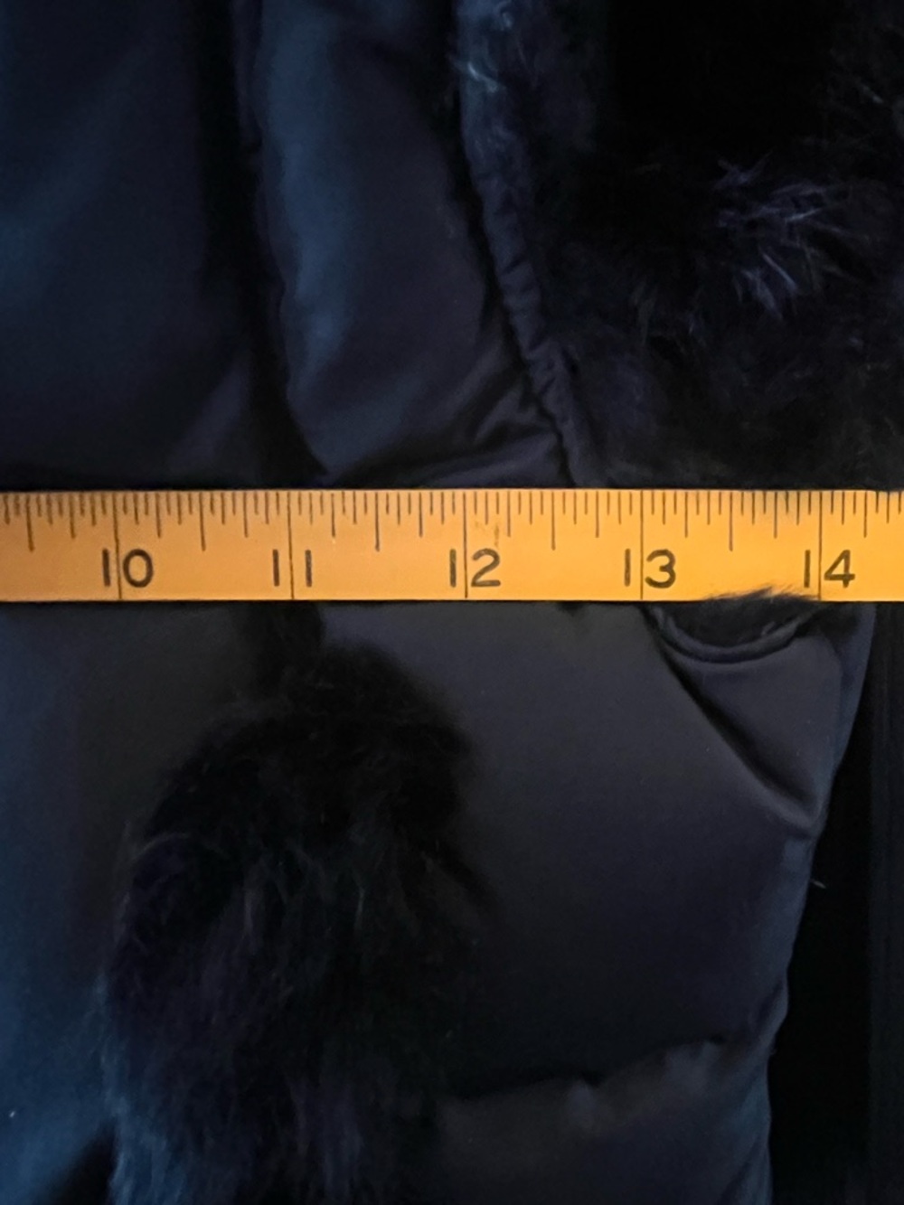 ‼️SALE‼️ GUESS Y2K Black Down Puffer Vest Rabbit Fur Trim Hooded size: xs - Picture 11 of 12